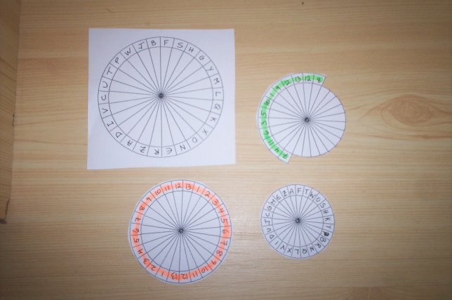 Picture of separate parts of Savard disk