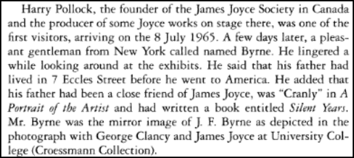 Harry Pollock meets John Byrne in 1965