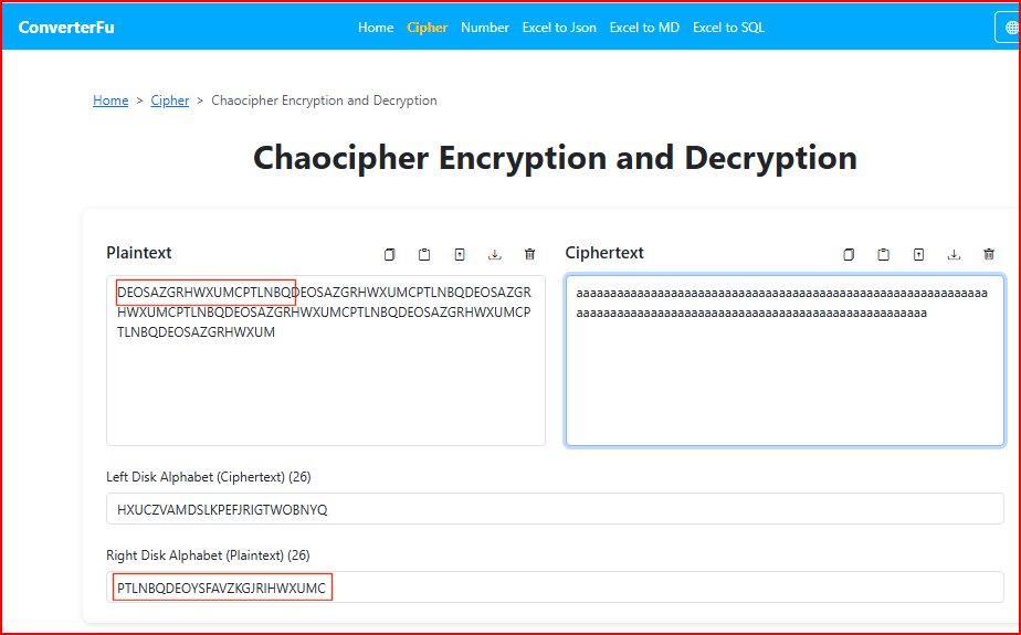 Decrypting stream of A's with converterfu.com